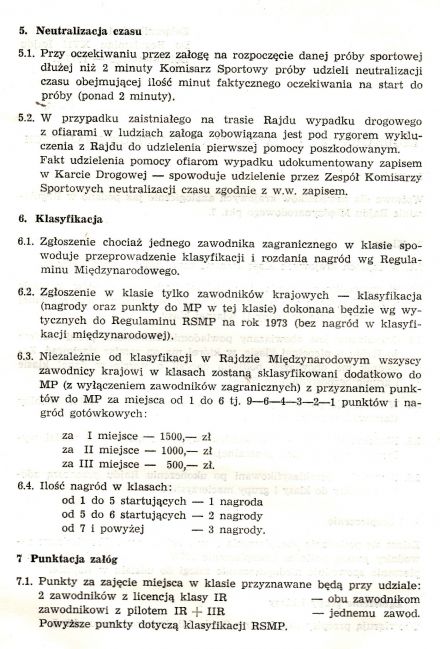 Rajd Dolnośląski - 1973r